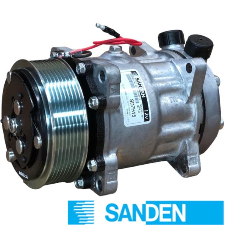 SANDEN 709 OREJA VERT-ROTALOCK CB (8PK 119mm 12V) 7H15 4710 SANDEN CP4710S